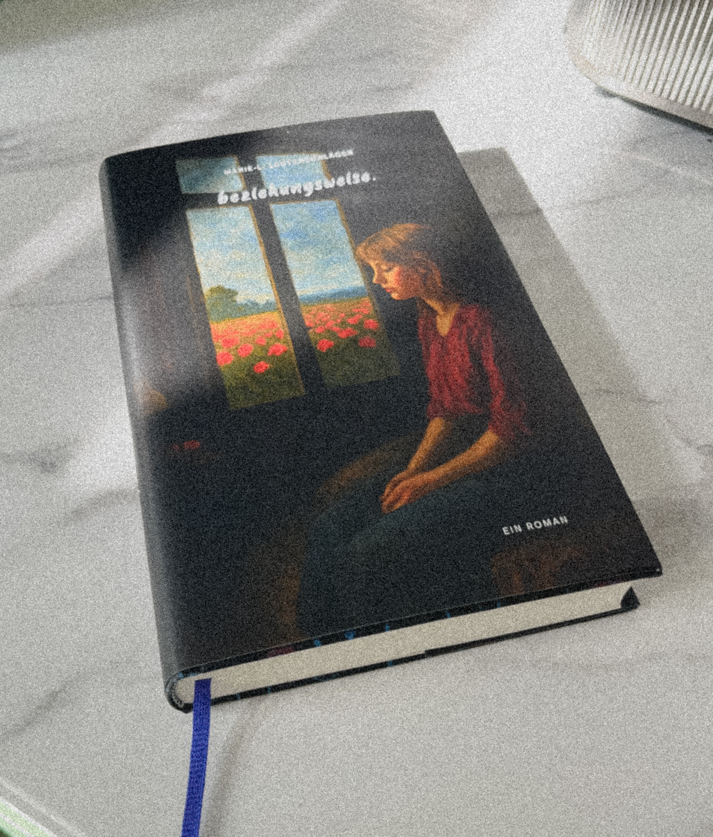 A picture of the hardcover print preview of my book